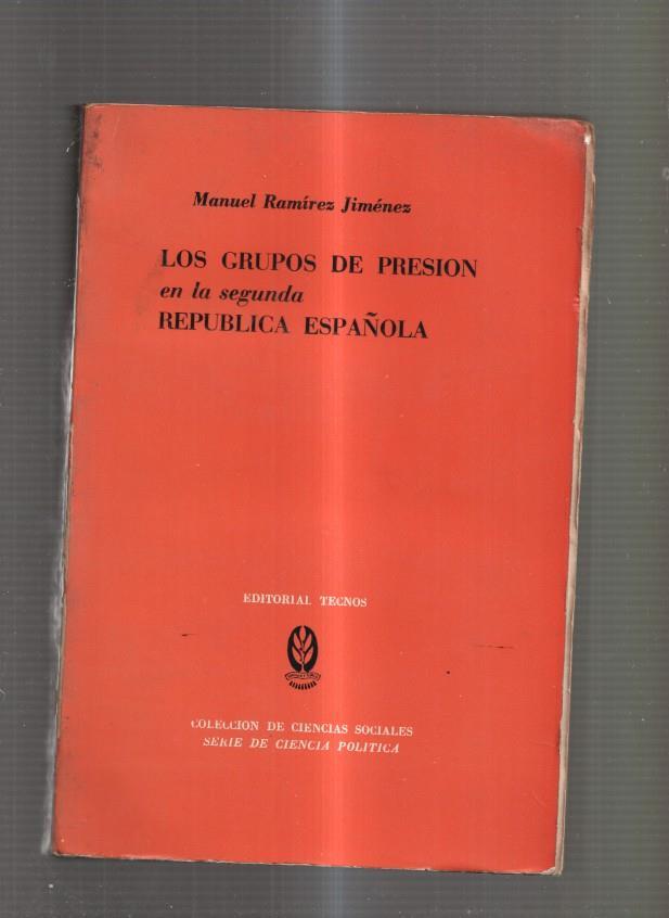 Los grupos de presion en la segunda Republica Española