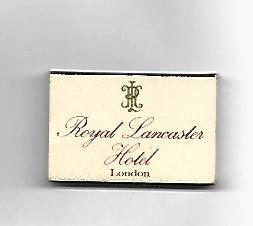 CAJA DE CERILLAS 174: Royal Lancaster Hotel. Londres