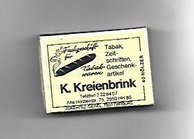 CAJA DE CERILLAS 178: K. Kreienbrink