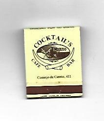 CAJA DE CERILLAS 126: Café Bar Ebano y Marfil. Barcelona