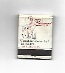CAJA DE CERILLAS 146: Flamingo. Valladolid