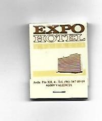 CAJA DE CERILLAS 218: Expo Hotel. Valencia
