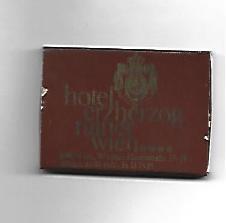 CAJA DE CERILLAS 224: Hotel Erzherzog. Viena