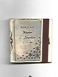 CAJA DE CERILLAS 225: Enlace Xavier y Lourdes
