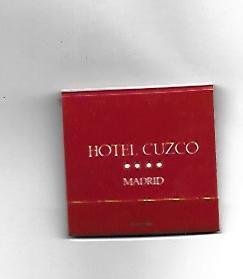 CAJA DE CERILLAS 229: Madrid. Hotel Cuzco