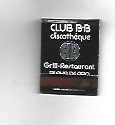 CAJA DE CERILLAS 201: Club B-B. Playa de Aro
