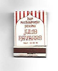 CAJA DE CERILLAS 205: Bar Julio Navarro. Las Palmas