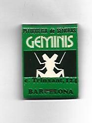 CAJA DE CERILLAS 212: Peluqueria Geminis. Barcelona