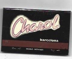 CAJA DE CERILLAS 50: Charol. Barcelona