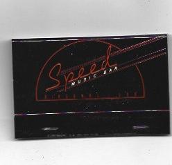 CAJA DE CERILLAS 51: Speed Music Bar. Barcelona