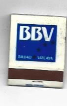 CAJA DE CERILLAS 53: Banco Bilbao Vizcaya