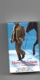 CAJA DE CERILLAS 58: Merry Christmas. Marlboro Country