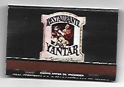 CAJA DE CERILLAS 7: Restaurante Yantar. Las Palmas de Gran Canaria