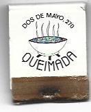 CAJA DE CERILLAS 19: Resturante Queimada. Barcelona