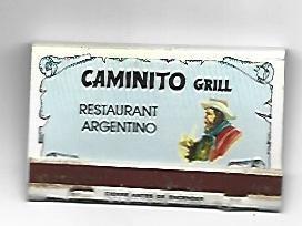 CAJA DE CERILLAS 23: Restaurante Caminito Grill. Las Palmas de Gran Canaria