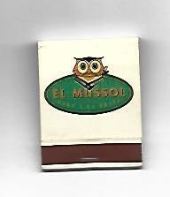 CAJA DE CERILLAS 94: Restaurante El Mussol. Barcelona