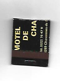 CAJA DE CERILLAS 105: Motel de Chavannes de Bogis. Suiza