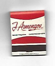 CAJA DE CERILLAS 107: Sastreria J. Armengol. Barcelona
