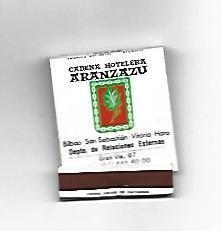 CAJA DE CERILLAS 109: Cadena hotelera Aranzazu