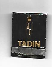 CAJA DE CERILLAS 88: Confecciones Tadin. Barcelona