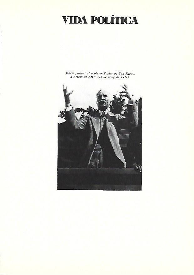LAMINA 38849: Francesc Macia en Artesa de Segre, 1931