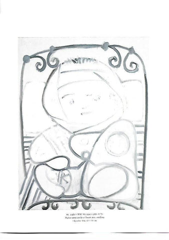 LAMINA 39155: Enfant dans le lit, por Picasso