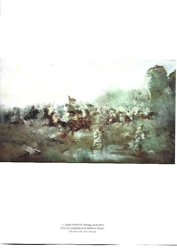 LAMINA 39150: Estudi per al quadre de la batalla de Tetuan, por Maria Fortuny