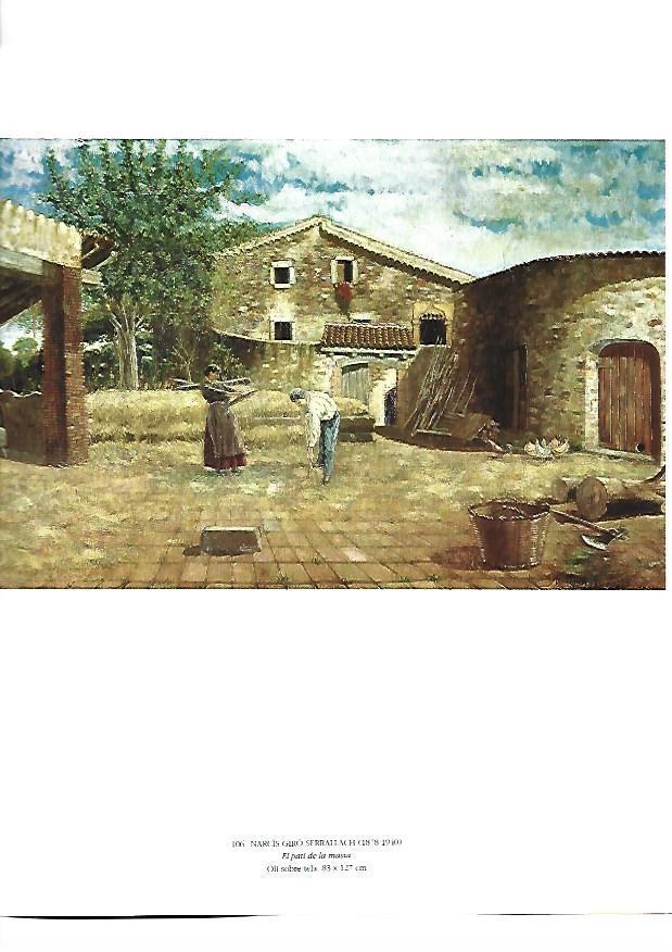 LAMINA 39167: El pati de la masia, por Narcis Giro