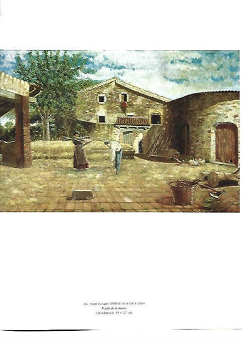 LAMINA 39167: El pati de la masia, por Narcis Giro