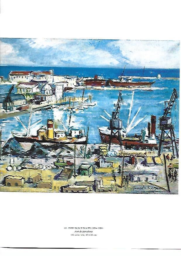LAMINA 39147: Puerto de Barcelona, por Emili Bosch