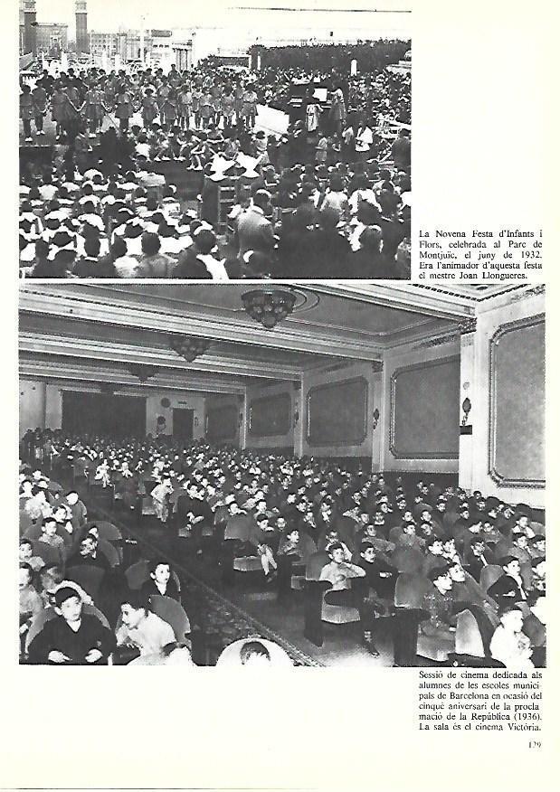 LAMINA 38907: Novena Fiesta de Niños y Flores en 1932 y cine Victoria de Barcelona