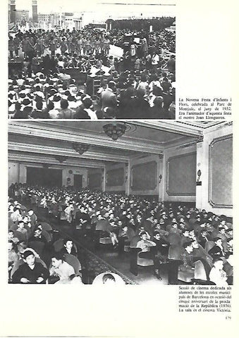 LAMINA 38907: Novena Fiesta de Niños y Flores en 1932 y cine Victoria de Barcelona