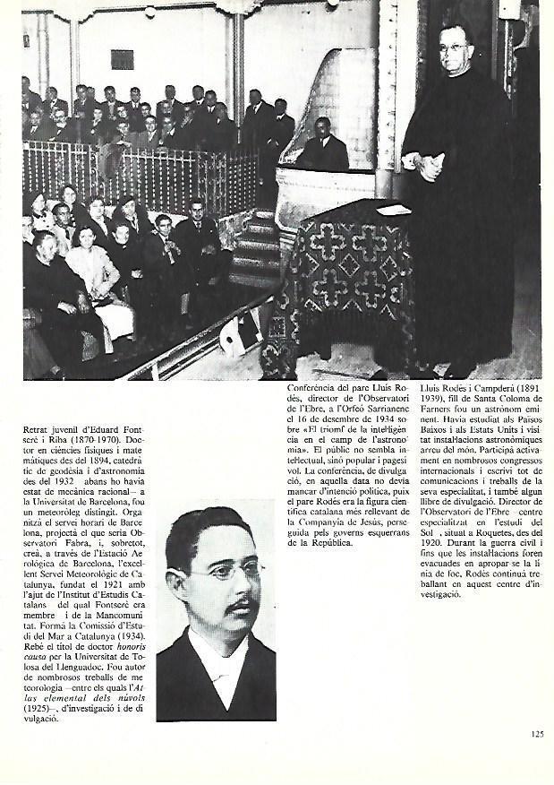 LAMINA 38905: Conferencia de Lluis Rodes en el Observatori de l'Ebre. 1934