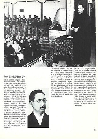LAMINA 38905: Conferencia de Lluis Rodes en el Observatori de l'Ebre. 1934