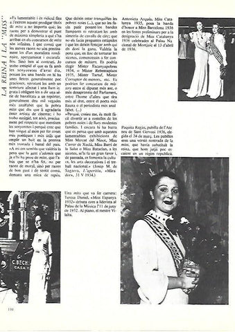 LAMINA 38897: Miss Catalunya 1935 y Teresa Daniel, Miss España 1932