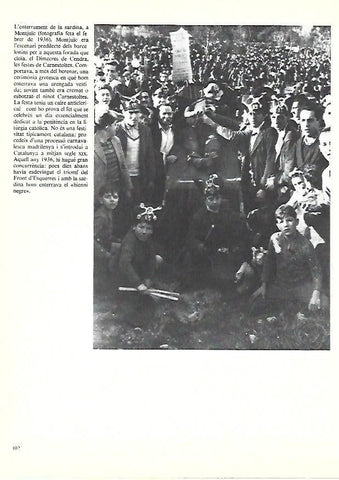 LAMINA 38893: Entierro de la sardina en Montjuic. 1936