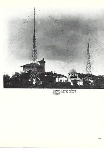 LAMINA 38923: Antenas de Radio Barcelona en el Tibidabo