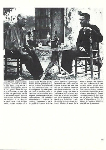LAMINA 38918: Josep Pla con un pescador empordanes. 