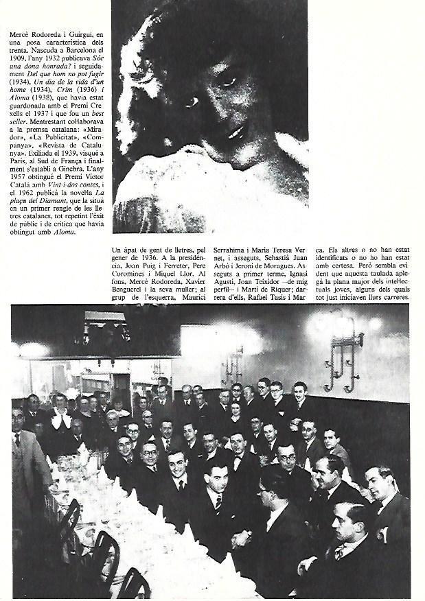 LAMINA 38916: Merce Rodoreda y comidade intelectuales en 1936 
