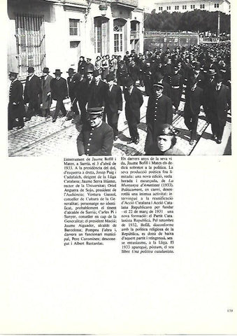 LAMINA 38912: Entierro de Jaume Bofill i Mate el 3 de abril de 1933