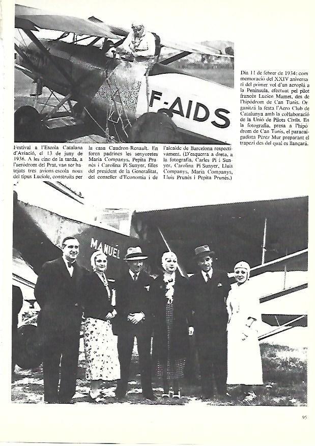 LAMINA 38890: Festival de la Escuela Catalana de Aviacion en 1936