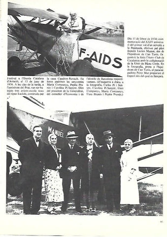 LAMINA 38890: Festival de la Escuela Catalana de Aviacion en 1936