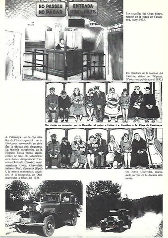 LAMINA 38889: Taquillas del metro de Barcelona en 1933