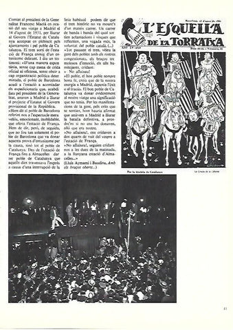 LAMINA 38863: Despedida a Macia hacia su viaje a Madrid en 1931