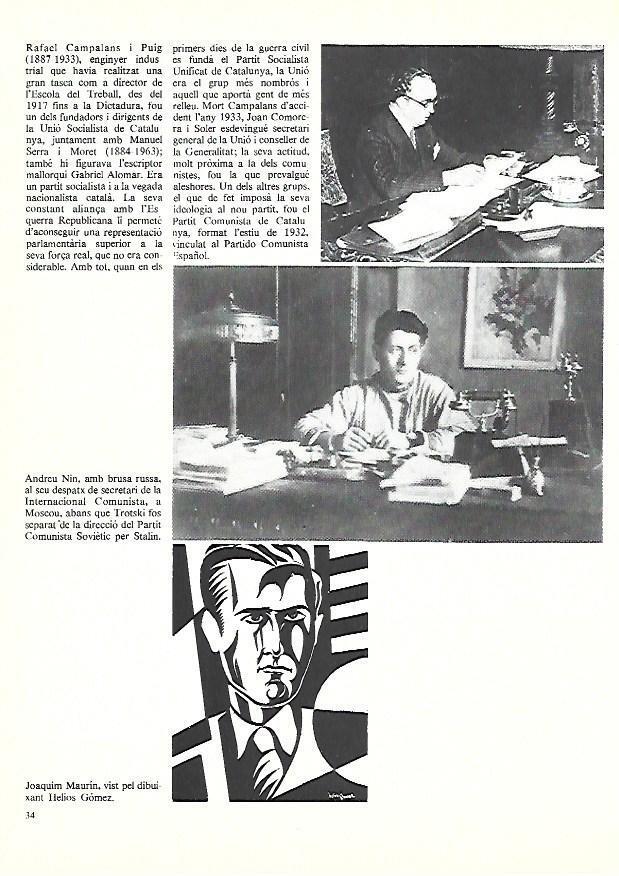 LAMINA 38859: Rafael Campalans, Andreu Nin y Joaquim Maurin