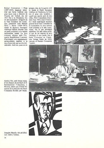 LAMINA 38859: Rafael Campalans, Andreu Nin y Joaquim Maurin