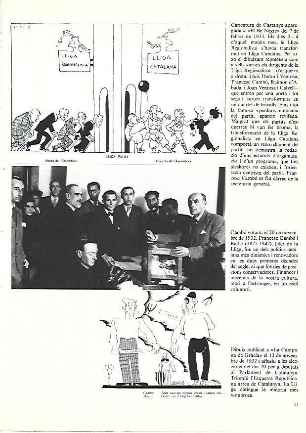 LAMINA 38858: Caricatura por Castanys en El Be Negre de 1933