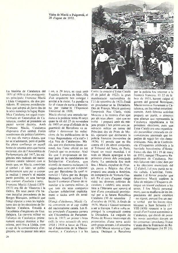 LAMINA 38855: Visita de Macia a Puigcerda en 1932