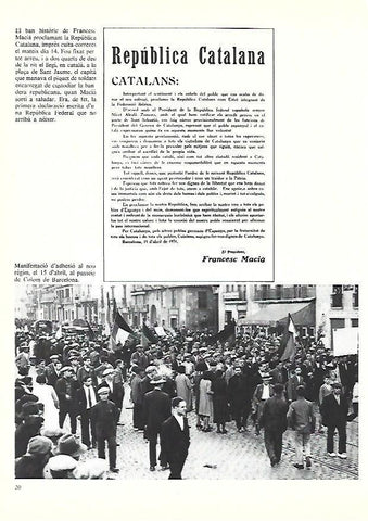 LAMINA 38852: Bando de Macia proclamando la Republica de Catalunya