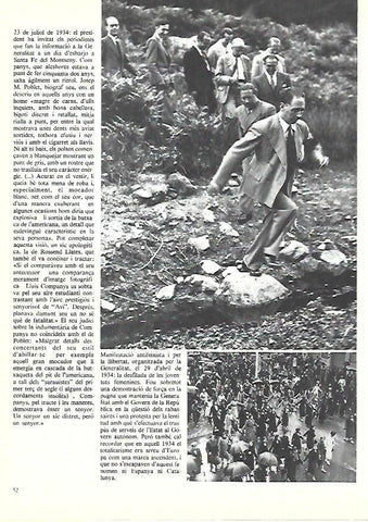 LAMINA 38868: Manifestacion antifachista en 1934 en Barcelona